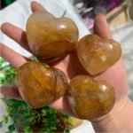 Golden Healer Quartz Heart Crystal Hearts Wholesale 1Piece