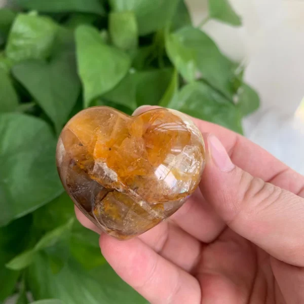 Golden Healer Quartz Heart Crystal Hearts Wholesale 1Piece