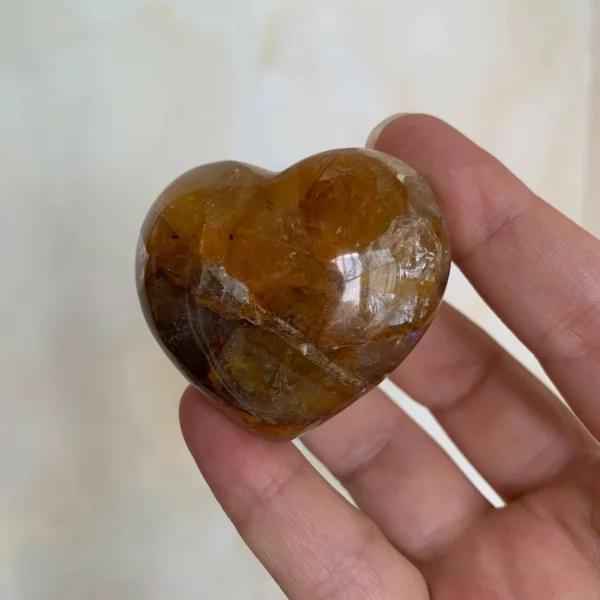 Golden Healer Quartz Heart Crystal Hearts Wholesale 1Piece