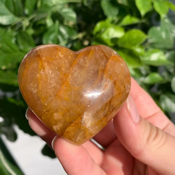 Golden Healer Quartz Heart Crystal Hearts Wholesale 1Piece