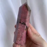 Large Rhodonite Crystal Tower Rhodonite Point 1Piece Wholesale Crystal Towers Bulk Free Shipping