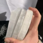Engraved Selenite Plate 4inch Selenite Charging Plate Crystal Plate With Pattern