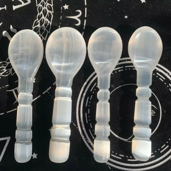 Selenite Spoon 5.8inch Crystal Spoon for Sale Free Shipping