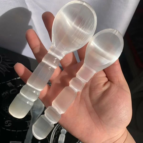 Selenite Spoon 5.8inch Crystal Spoon for Sale Free Shipping