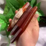 Carnelian Diamond With Stand Crystal Rhombus Red Agate Wholesale