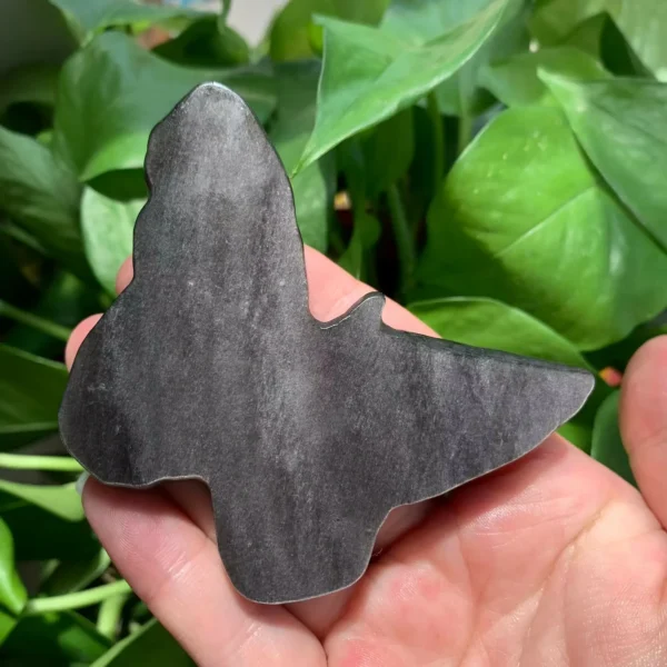 Crystal Butterfly Slab With Angel Carving Sheen Obsidian Butterfly Healing Crystal Butterfly