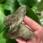 Crystal Butterfly Slab With Angel Carving Sheen Obsidian Butterfly Healing Crystal Butterfly