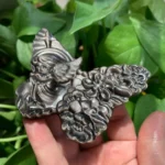 Crystal Butterfly Slab With Angel Carving Sheen Obsidian Butterfly Healing Crystal Butterfly