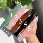 Crystal Dagger Crystal Knife Healing Crystal Dagger Quartz Crystal Dagger Obsidian Dagger 5.9inch