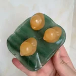 Crystal Duckling on Lily Pad Wholesale 3 Calcite Duck Animal Free Shipping