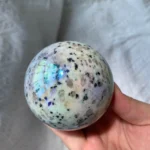 Aura Kiwi Jasper Sphere Wholesale Aura Coated Crystal Sphere Free Shipping