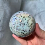 Aura Kiwi Jasper Sphere Wholesale Aura Coated Crystal Sphere Free Shipping