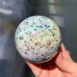 Aura Kiwi Jasper Sphere Wholesale Aura Coated Crystal Sphere Free Shipping
