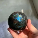 Labradorite Sphere Crystal Ball Wholesale Flash Orange Blue Purple Labradorite Stone