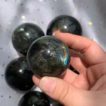 Labradorite Sphere Crystal Ball Wholesale Flash Orange Blue Purple Labradorite Stone