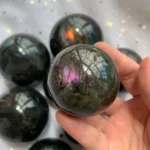 Labradorite Sphere Crystal Ball Wholesale Flash Orange Blue Purple Labradorite Stone