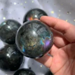Labradorite Sphere Crystal Ball Wholesale Flash Orange Blue Purple Labradorite Stone