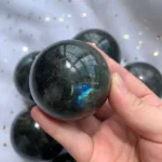 Labradorite Sphere Crystal Ball Wholesale Flash Orange Blue Purple Labradorite Stone