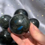 Labradorite Sphere Crystal Ball Wholesale Flash Orange Blue Purple Labradorite Stone
