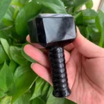 Obsidian Hammer Crystal Wholesale Free Shipping Black Obsidian Tool 4inch