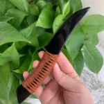 Black Obsidian Knife 7.5inch Obsidian Dagger Decorative Crystal Wholesale