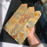 Crazy Lace Agate Tower Big Crystal Point Wholesale Free Shipping
