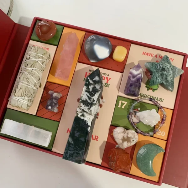 Crystal Advent Calendar 12 Days Christmas Gift Free Shipping