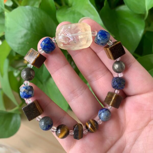 Healing Bracelet Wholesale Crystal Bracelets Lapis Lazuli Tiger Eye  Pyrite Citrine Energy Collection