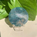 Round Moss Agate Disc Free Shipping Crystal Wholesale China