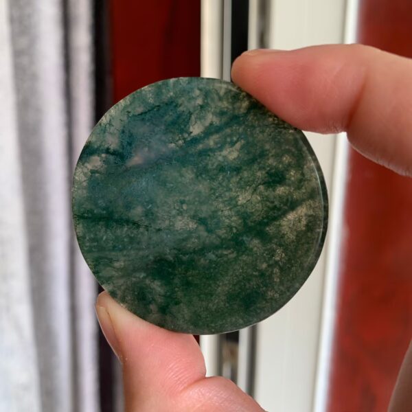 Round Moss Agate Disc Free Shipping Crystal Wholesale China