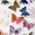 Crystal Butterfly Hair Clip Mixed 3Pieces Healing Stone Hair Accessory & Gift Free Shipping