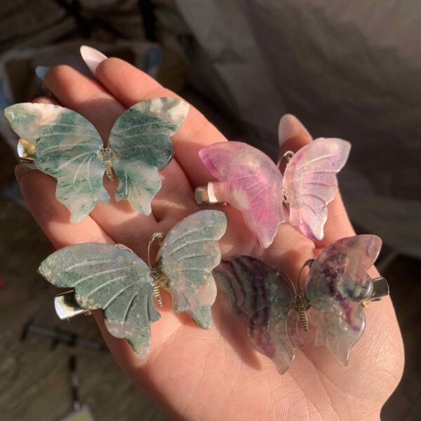 Crystal Butterfly Clip (4)