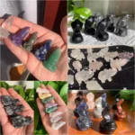Crystal Mystery Box Set of 5/10 Random Healing Stone Animal Figurines Free Shipping