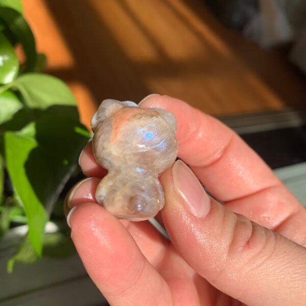 Crystal Kitty Cat 30mm Sunstone Moonstone KT Cat Pendant Free Shipping Crystal Wholesale