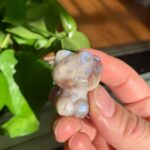 Crystal Kitty Cat 30mm Sunstone Moonstone KT Cat Pendant Free Shipping Crystal Wholesale