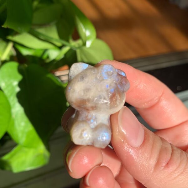 Crystal Kitty Cat 30mm Sunstone Moonstone KT Cat Pendant Free Shipping Crystal Wholesale