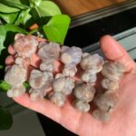 Crystal Kitty Cat 30mm Sunstone Moonstone KT Cat Pendant Free Shipping Crystal Wholesale