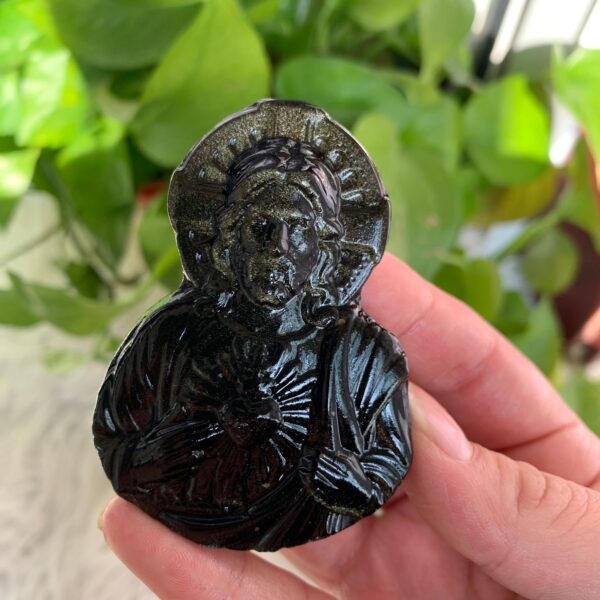 Natural Crystal Jesus Christian Gift Idea Crystal Carving Free Shipping