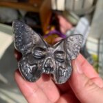 Unique Crystal Carvings Natural Labradorite Sunstone Moonstone Silver Obsidian Sculptures