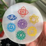 Unique Crystal Carving Collection Rose Quartz Buddha Head Chakras Zodiac Plates Labradorite Selenite