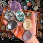 Crystal Worry Stone Natural Healing Pocket  Worry Stone for Stress Relief Anxiety Relief, Mindfulness & Focus