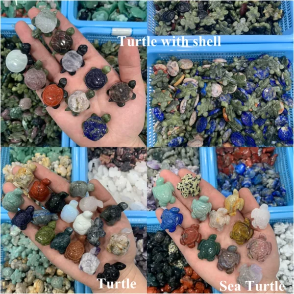 Bulk Mini Crystal Animal Free Shipping Tiny Natural Healing Stone Carvings for Collection & Crafts