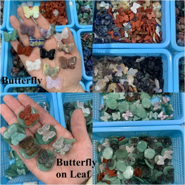 Bulk Mini Crystal Animal Free Shipping Tiny Natural Healing Stone Carvings for Collection & Crafts