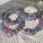 Aura Crystal Crown Colorful Aura Coated Natural Quartz Headband for Festival, Cosplay Witchy & Bridal Free Shipping