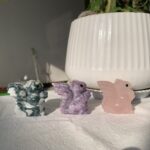 Crystal Squirrel Figurine Natural Quartz Squirrel Sculpture Animal