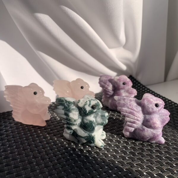 Crystal Squirrel Figurine Natural Quartz Squirrel Sculpture Animal