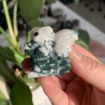 Crystal Squirrel Figurine Natural Quartz Squirrel Sculpture Animal