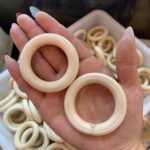 Wooden Circle Crystal Sphere Egg Holder Orb Stand Display Free Shipping