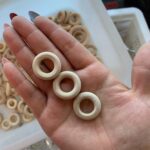 Wooden Circle Crystal Sphere Egg Holder Orb Stand Display Free Shipping