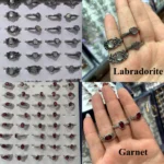 Crystal Ring Jewelry Amethyst Moonstone Smoky Quartz 2 Free Shipping